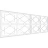 Ekena Millwork Set of Four Panels for 94 1/2"W x 32 1/4"H Lakewood Fretwork Wainscot Wall Paneling WPKP16X01X47LWD